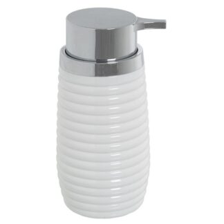 Dosificador Baño Acrilico Blanco 300ml Ø7x15,5cm