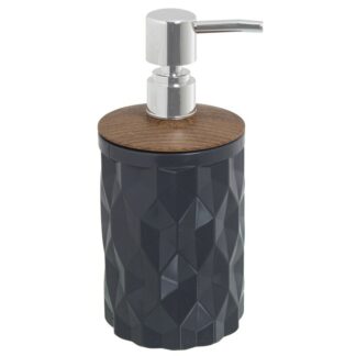 Dosificador Baño Acrilico Gris 450ml Ø8x19cm
