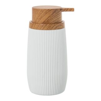 Dosificador Jabon Baño Acrilico Blanco Ø7x16cm