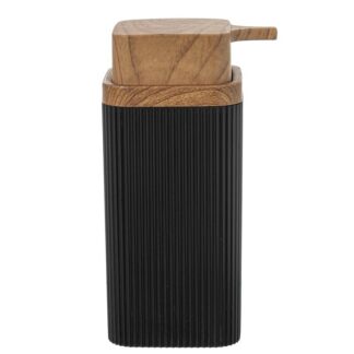 Dosificador Jabon Baño Acrilico Negro 7x7x15cm