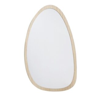 Espejo Pared Madera Natural, Colgado Horizontal Y Vertical 54x1,2x90cm