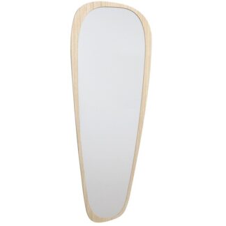 Espejo Pared Madera Natural, Colgado Vertical Y Horizontal 40x1,2x110cm