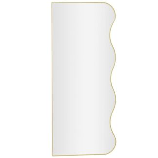 Espejo Pared Metal Dorado 40x1,5x95cm