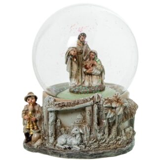 Figura Bola De Nieve Sagrada Familia 13cm 13cm.