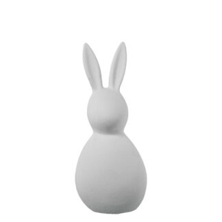 Figura Cerámica Conejo 44cm Blanco 18x18x44cm
