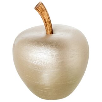Figura Manzana Cerámica 40x50cm Plata-champán Ø40x50cm