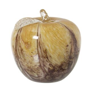 Figura Manzana Cristal Arena Ø13x13cm