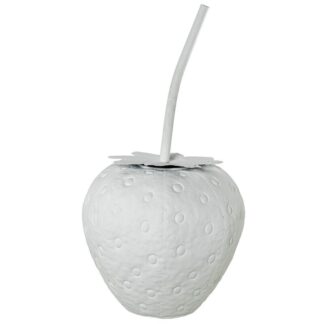 Figura Metal Fresa Blanca Ø28,5x54cm
