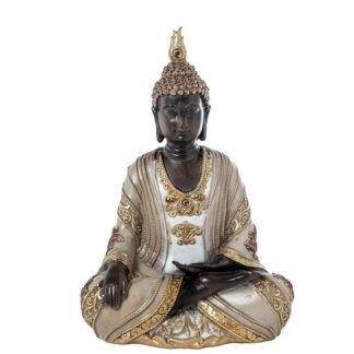 Figura Resina Buda Dorada 17x9,5x25cm
