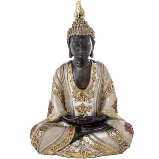 Figura Resina Buda Dorada 20x11x30cm