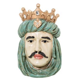 Figura Resina Busto Rey 18x17x26cm
