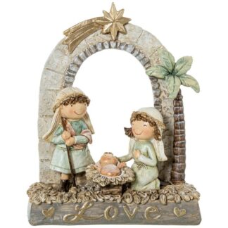 Figura Resina Nacimiento 3x5x17cm