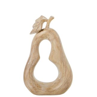 Figura Resina Pera Beige Efecto Madera 12,5x4,5x20cm
