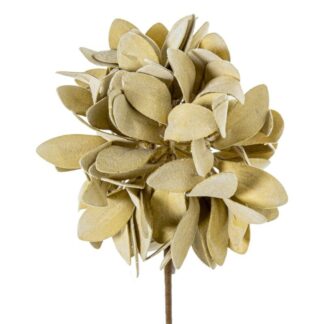Flor Artificial Amarilla Espuma Eva, Plástico Y Papel 65cm