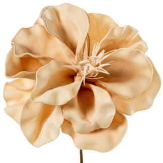 Flor Artificial Beige Espuma Eva Y Papel Ø23x60cm