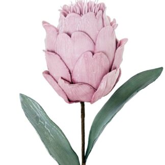 Flor Artificial Violeta Espuma Eva Y Papel 65cm