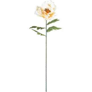 Flor Blanca/amarilla Poliéster 88cm