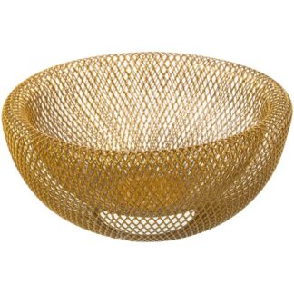 Frutero Redondo Metal Rejilladorado Ø25x12cm