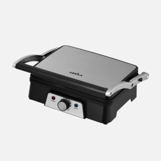 Grill Parrilla Marques 1600w Negro/acero Apertura180º Placa 29x23cm Antiadh.ac.inox.tacto Frio 15,5x33x30cm