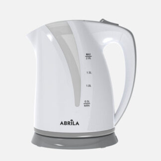 Hervidor De Agua Elec.peru Blanco/gris 2l 2200w Base  Giratoria Tacto Frio,apagado.automatico.protecc.24x22x17cm