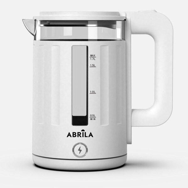 Hervidor De Agua Elec.surinam Blanco 1,7l 2200w Base Giratoria Tacto Frio,apgado Automatico seguridad 25x23,5x15cm