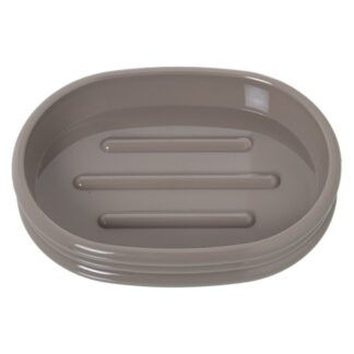 Jabonera Acrilica Beige Ø12x9x2cm