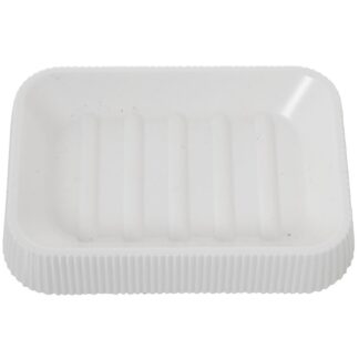 Jabonera Acrilica Blanco 13x9x2,5cm