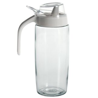 Jarra Aceitera 500ml Cristal/ppp Blanco Ø8x20cm