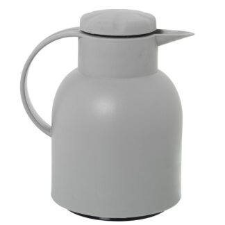 Jarra Termo Blanca Polipropileno/vidrio 1l Libre De Bpa 20x15x23cm