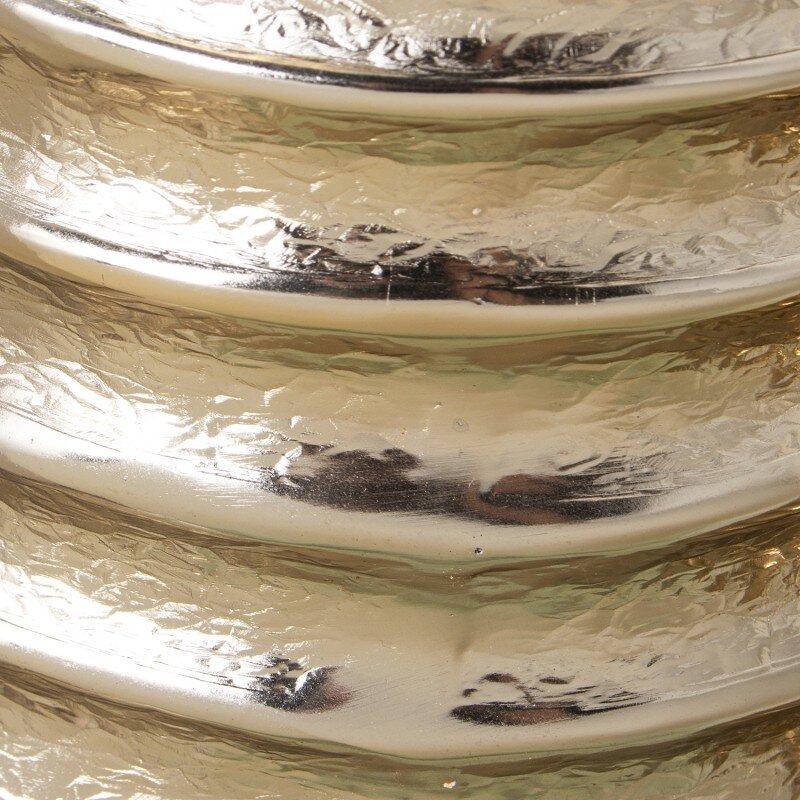 Jarrón Aluminio Dorado Ø21x34cm - Image 4
