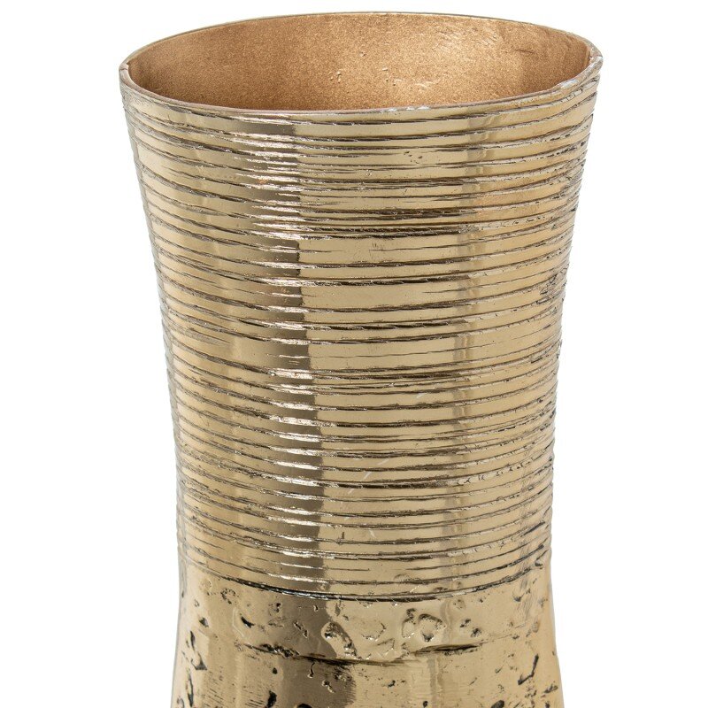 Jarrón Aluminio Dorado 28x10x54cm - Image 5