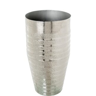 Jarrón Aluminio Plateado Ø40x75cm