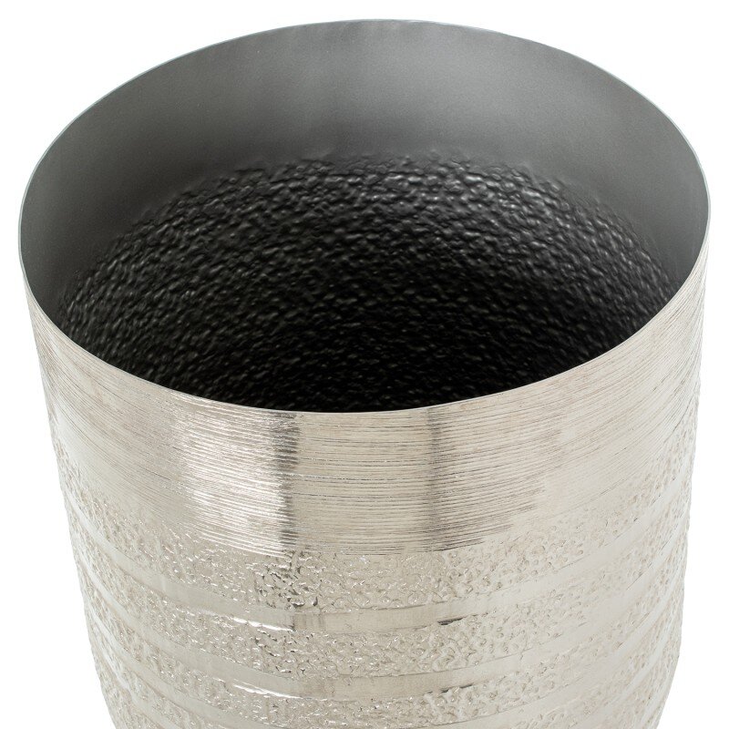Jarrón Aluminio Plateado Ø40x75cm - Image 3