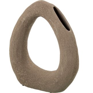 Jarron Aro Ceramica 36cm Marron Oscuro 30x9,5x36cm