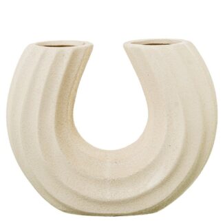 Jarrón Cerámica 18,5cm Crudo 23x8,5x18,5cm