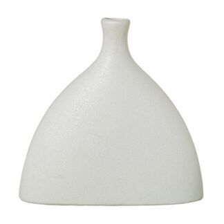 Jarron Ceramica 18cm Crema Rugosa 18x6x18cm