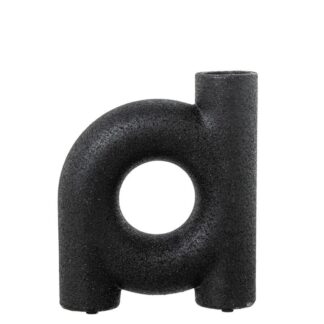 Jarrón Cerámica 20cm Negro 16,5x5x20cm
