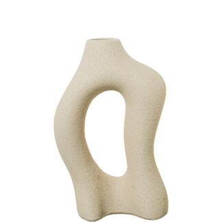 Jarrón Cerámica 21cm Crudo 13,5x6x21cm