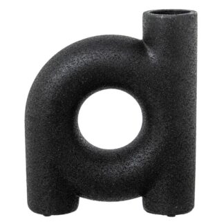 Jarrón Cerámica 23,5cm Negro 20x6x23,5cm