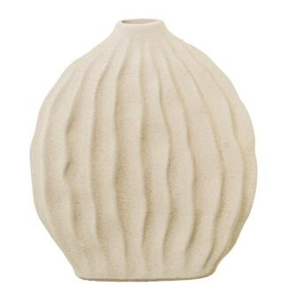 Jarrón Cerámica 24,5cm Crudo 22x6x24,5cm