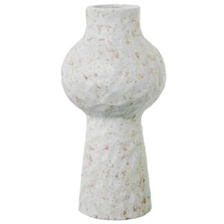 Jarrón Cerámica 24cm Crudo Textura Orgánica Ø12x24cm