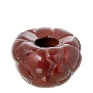 Jarron Ceramica 30x27cm Burdeos Brillo 30x27cm