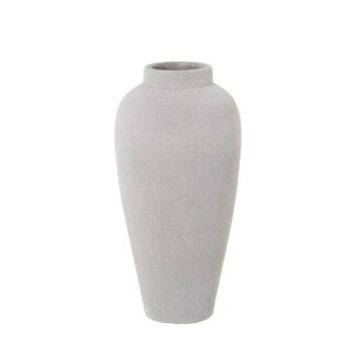 Jarron Ceramica 35cm Blanco Arena Ø17x35cm