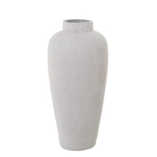 Jarron Ceramica 40cm Blanco Arena Ø18x40cm