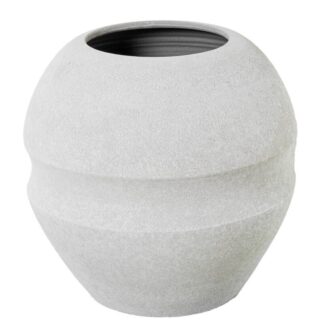 Jarrón Cerámica 40cm Gris Arena Ø39x40cm