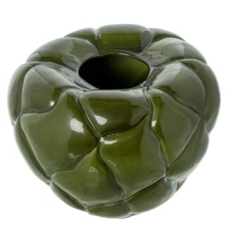 Jarron Ceramica 41x33cm Verde Brillo 41x33cm