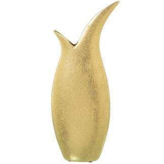 Jarrón Cerámica 49cm Oro 29x9x49cm