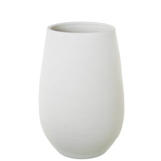 Jarron Ceramica 60cm Blanco Mate 30x60cm
