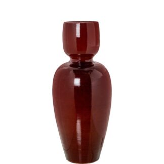 Jarron Ceramica 60cm Burdeos Brillo 60cm