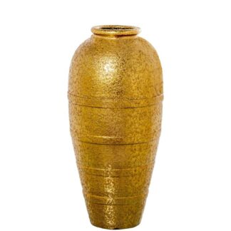 Jarrón Cerámica 60cm Dorado Ø62x60cm